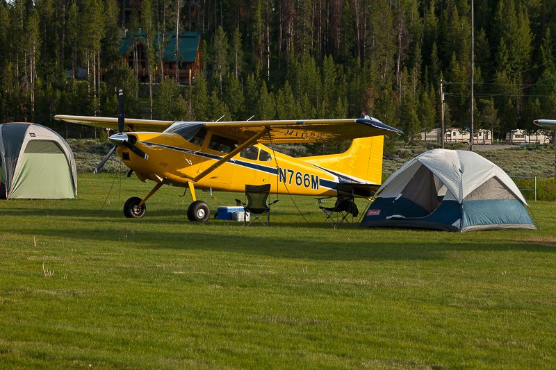 Cessna 185 Skywagon camping at Upper Loon Creek - Tailwheel Part 2