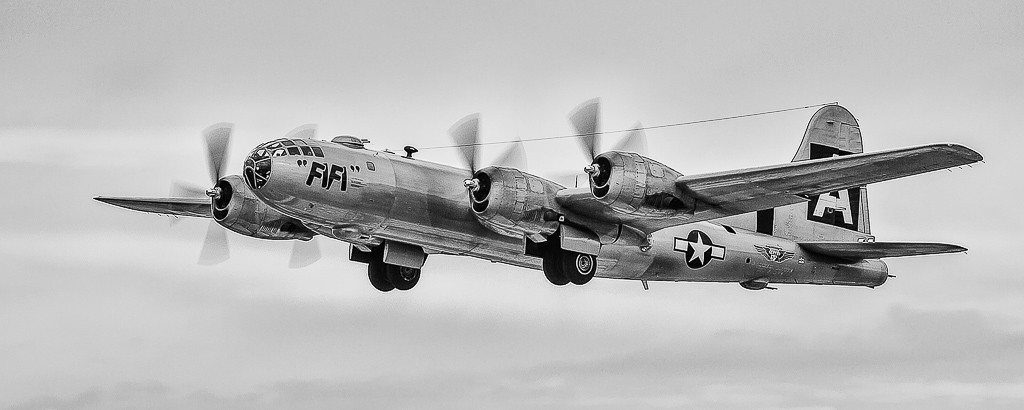 B29 Superfortress 'Fifi' takes off