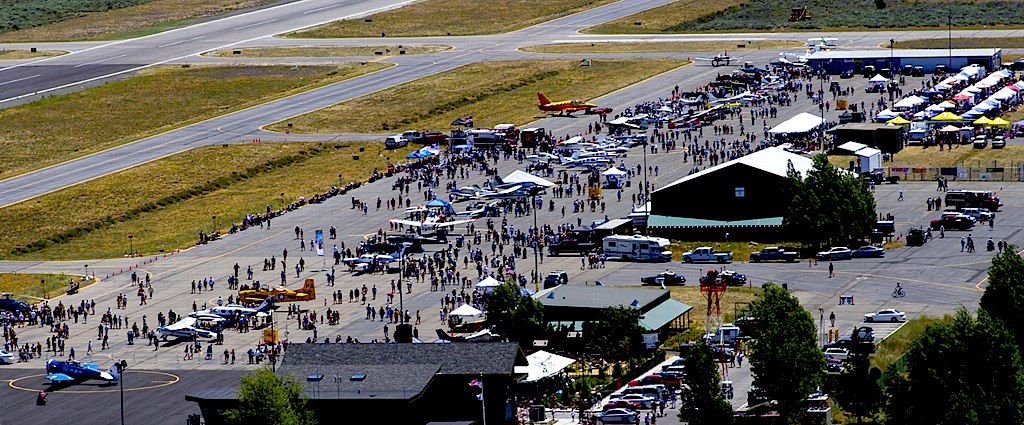 Truckee Tahoe airport during the festival