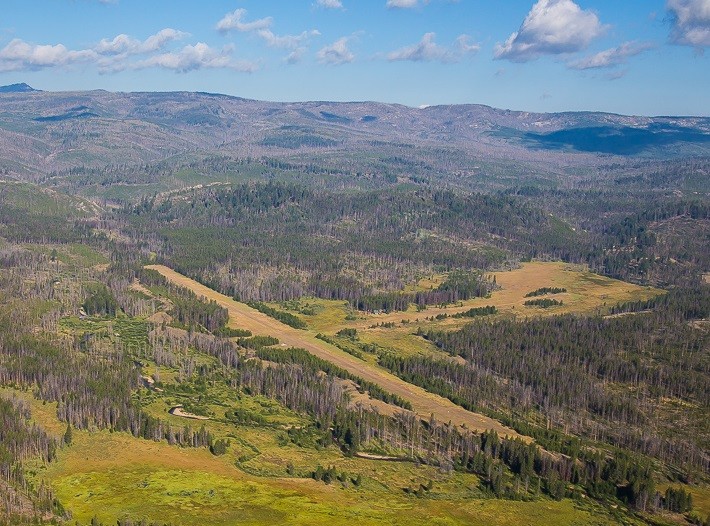 Chamberlain Basin Airstrip in Idaho - Taken away