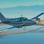 Twin engine aircraft flying above Salt Lake valley - Flying in Hot Weather: Density Altitude