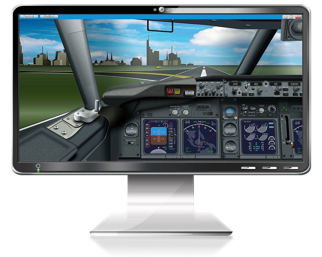 Flight simulator on a computer screen - Improve Piloting Skills With A Flight Simulator