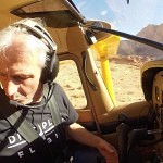 Jim Hoddenbach arranging a Go Pro Camera - GoPro camera to make aviation video