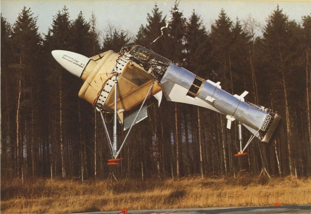 The Dornier - Lippisch Aerodyne being tested.