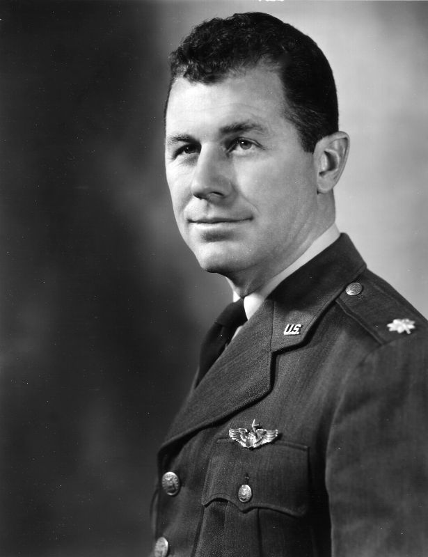 Portrait of legendary pilot Chuck Yeager.