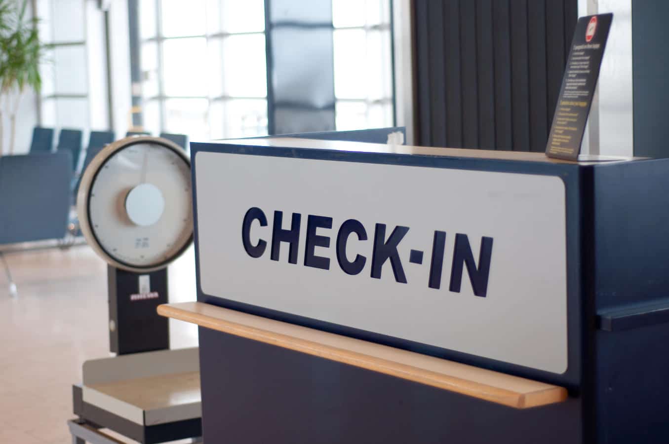 The check in desk at an airport - Airline Secrets Revealed