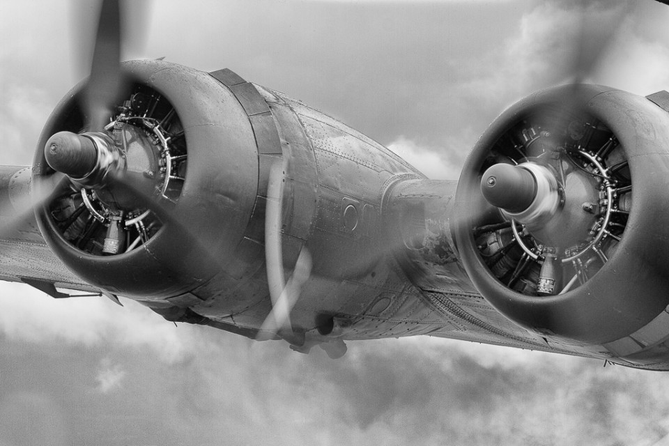 Photo of a B-17 Motor - The B-17 All American