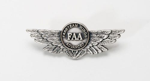 The FAA WINGS program advanced pin