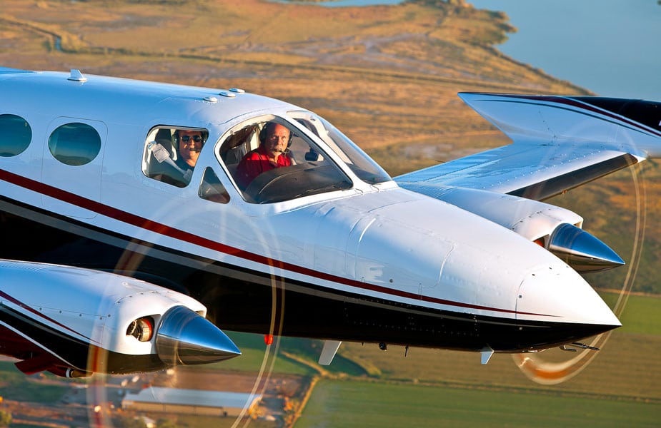 Twin Engine Cessna 414 in flight - A Pilot's View On the FAA WINGS Safety Program and NASA Callback