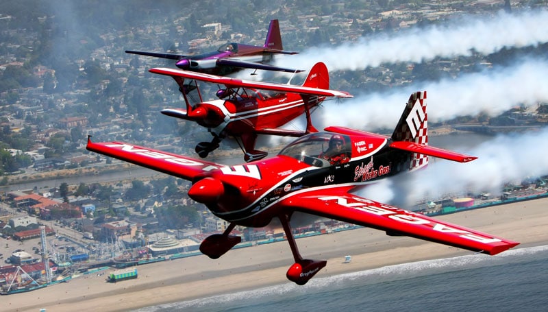 Aerobatic Planes over Monterey Area