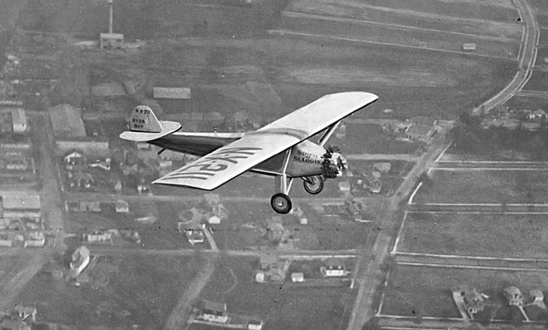 Charles Lindbergh's Spirit of St Louis, an important plane in aviation history