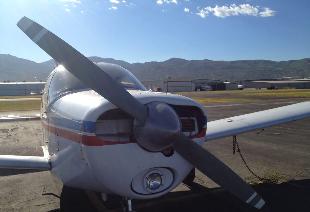 Personal aircraft at a GA airport - Flight Safety Foundation Explores ADS-B Benefits
