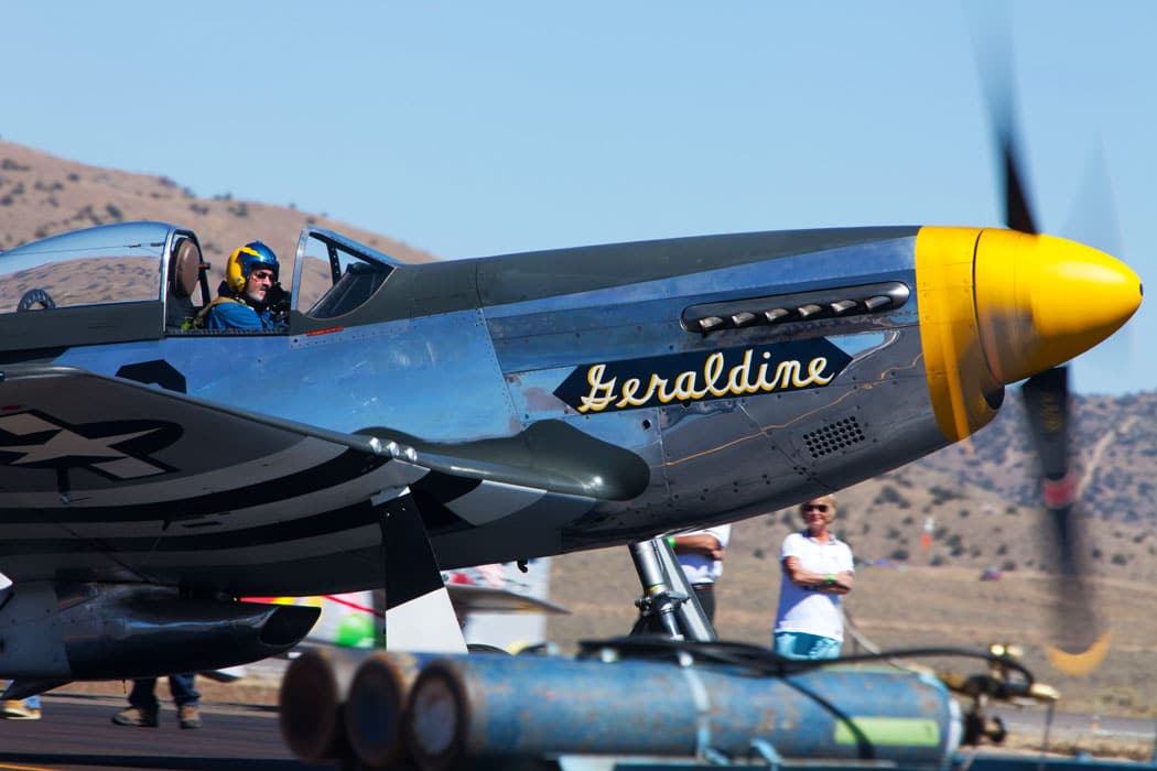 Reno Air Race pilots preparing for take-off