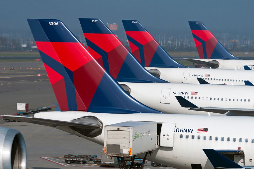 A Fleet of Delta Jetliners - Airline Pilot Shortage: What Changes Are the Airlines Making?