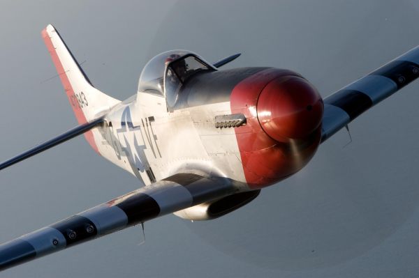 P-51 Mustang "Red-Nose" a historical World War 2 aircraft owned by the CAF