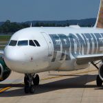 Frontier Airlines Airbus on the runway - Frontier Airlines Pilots File Grievance for Overdue Payment