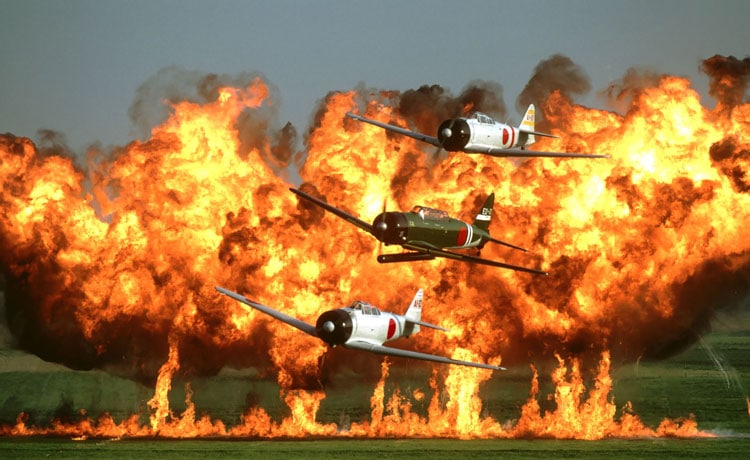 The 2016 CAF Wings Over Houston Airshow recreation of Tora! Tora! Tora!