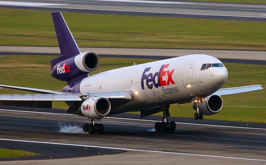FedEx Express aircraft landing - A recently issued FAA Emergency Order for Braille Battery may result in prosecution and fines if not complied with.