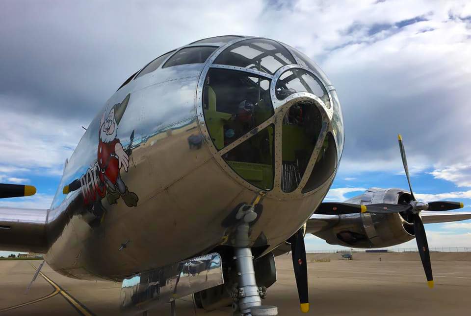 Restored B-29 Superfortress Doc before his second test flight