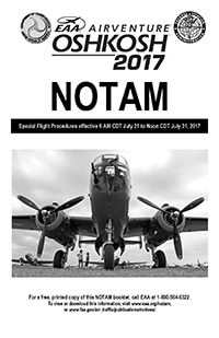 EAA AirVenture 2017 NOTAM Cover