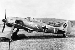 A Focke-Wulf FW 190A-3 on the ground