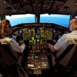 A male and female airline pilot in a Boeing 757 cockpit - Do Men or Women Make a Better Pilot?
