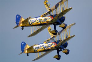 utterly butterly biplanes flying airshow pilot