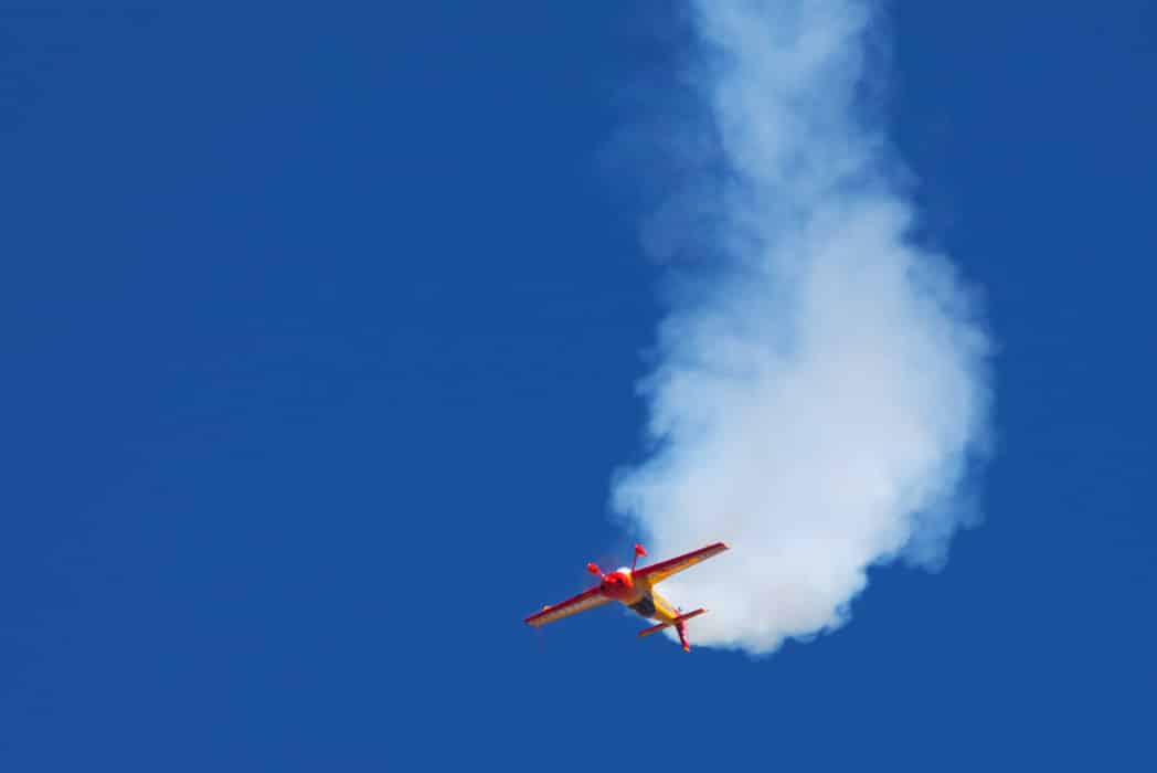 Aerobatic airplane flying inverted at the Reno Air Races - Preventing Loss of Control In Flight