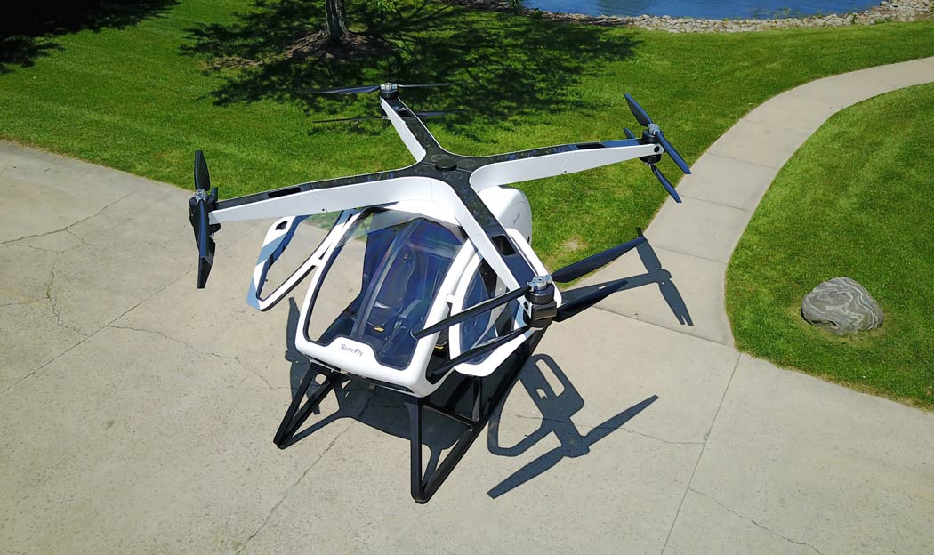 The SureFly helicopter concept from Workhorse
