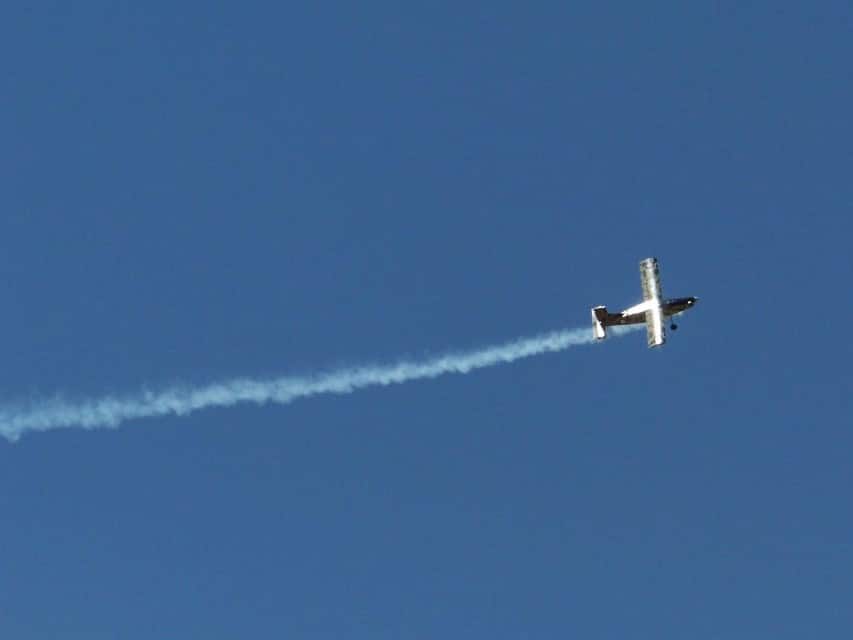 Skywriting is a time honored tradition in American aviation.