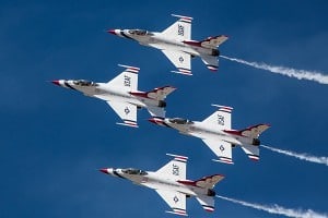 Thunderbirds at Hill Air Force base air show