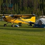 Cessna 185 Skywagon camping at Upper Loon Creek - Tailwheel Part 2