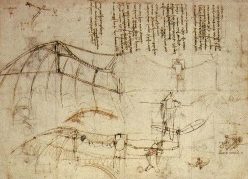 A design for da Vinci's Ornithopter - History of the Paper Airplane