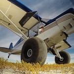 Flying the cub at a backcountry airstrip