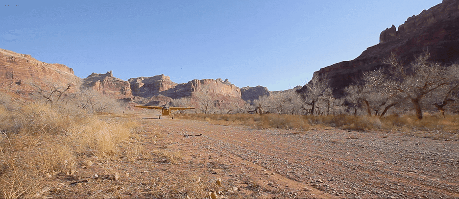 Mexican Mountain backcountry airstrip in Utah - Taken away