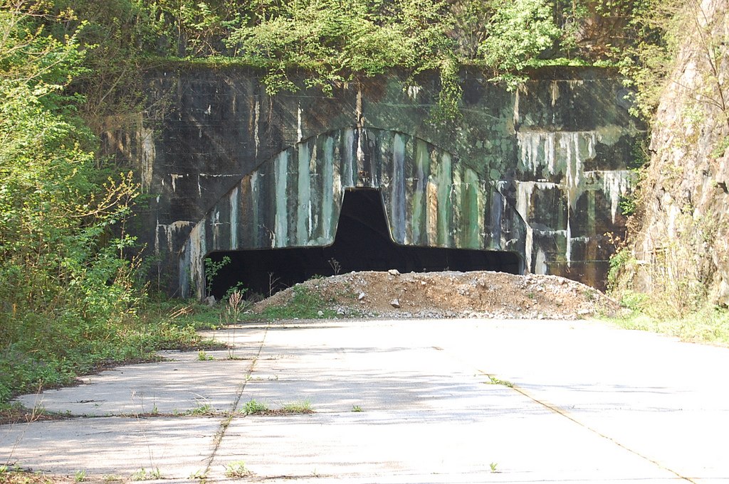 Željava Airbase tunnel entrance - Ghost Airports