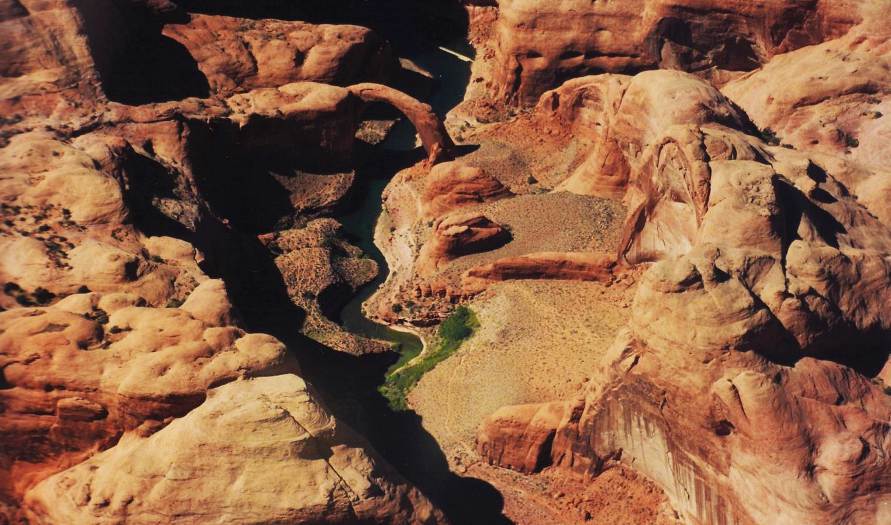 Rainbow Bridge from the Air - Page Airport: Gateway to Redrock Adventure