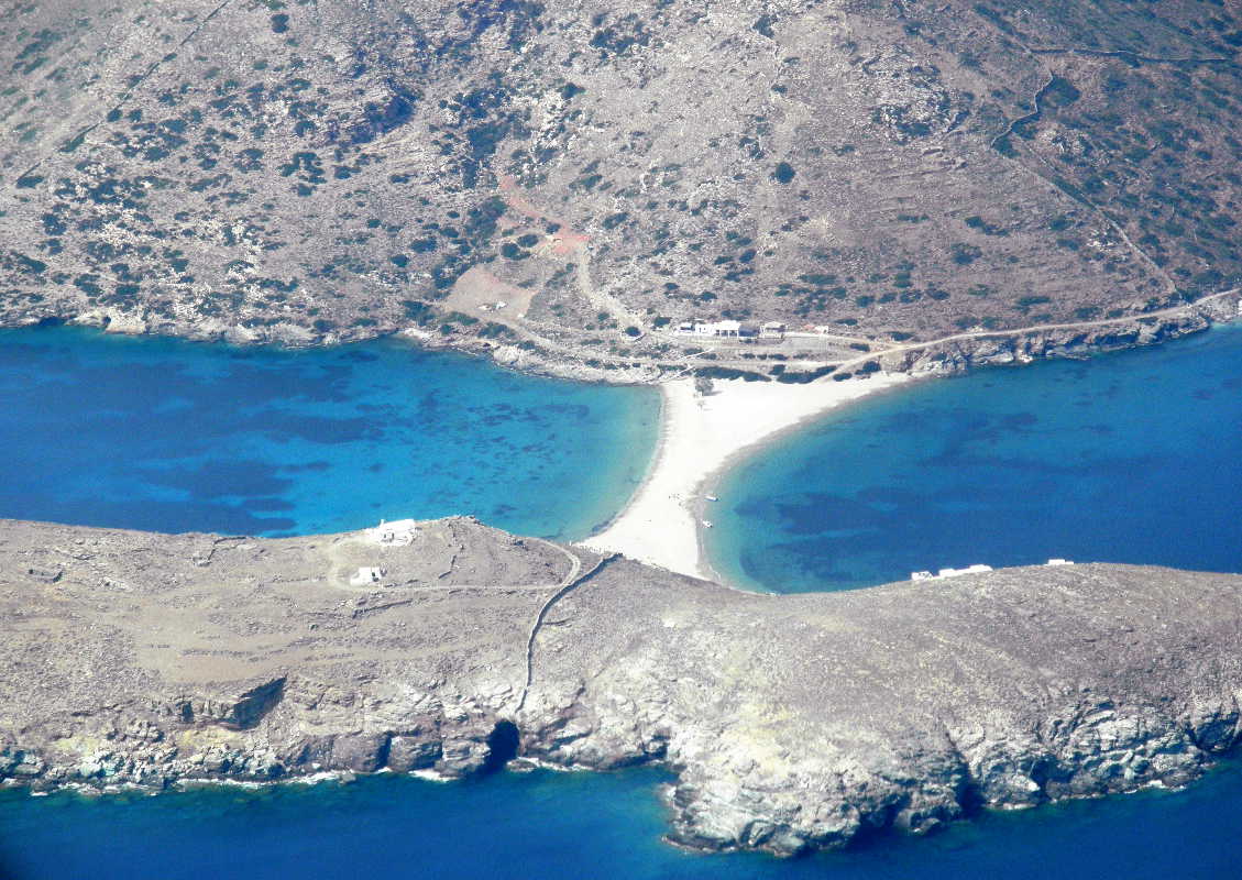 The waters between Paros and Antiparos.