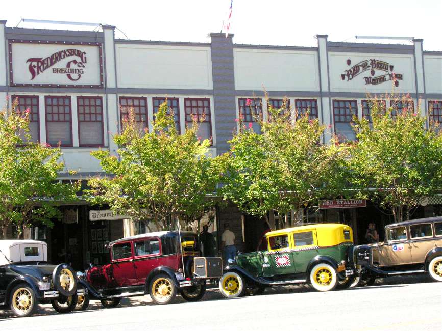 The Fredericksburg Brewing Company in downtown Fredericksburg TX.