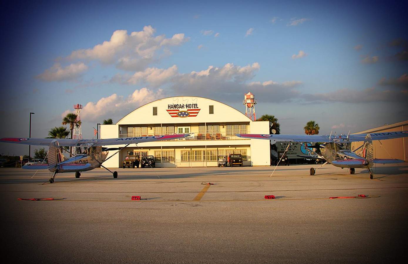 The Hangar Hotel at Gillespie County Airport, near Fredericksburg TX