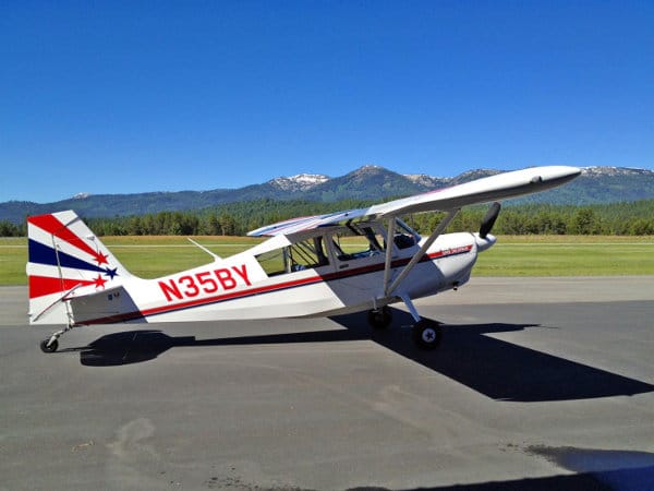 An American Champion Super Decathlon on the runway