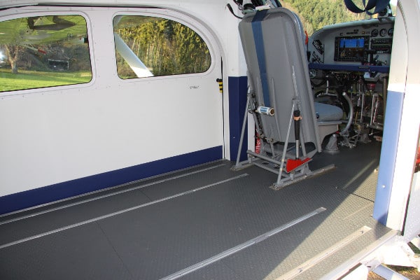 Pilatus PC-6 Porter cargo area without seats