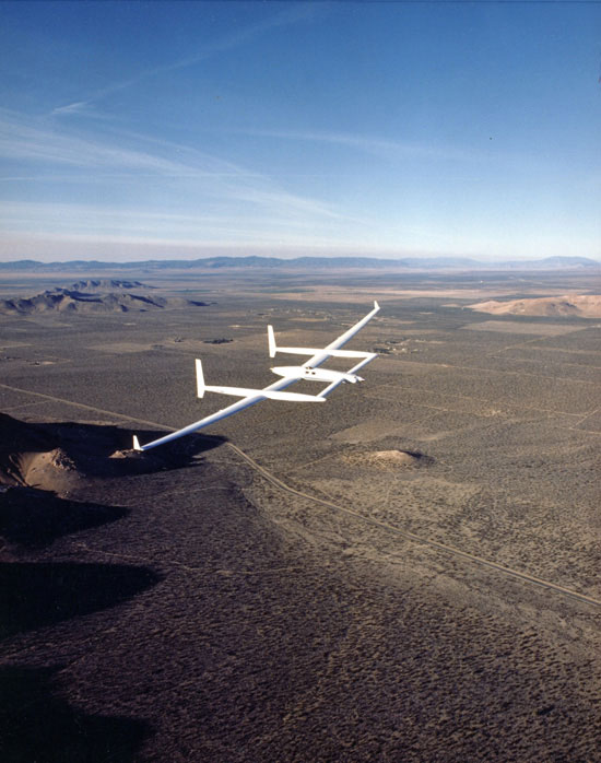 The Voyager aircraft in flight
