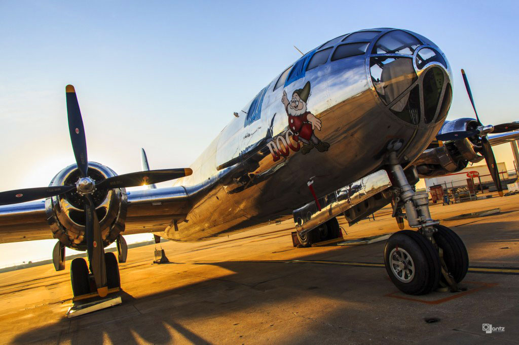 Photo of B-29 Bomber Doc, one of two airworthy Superfortresses