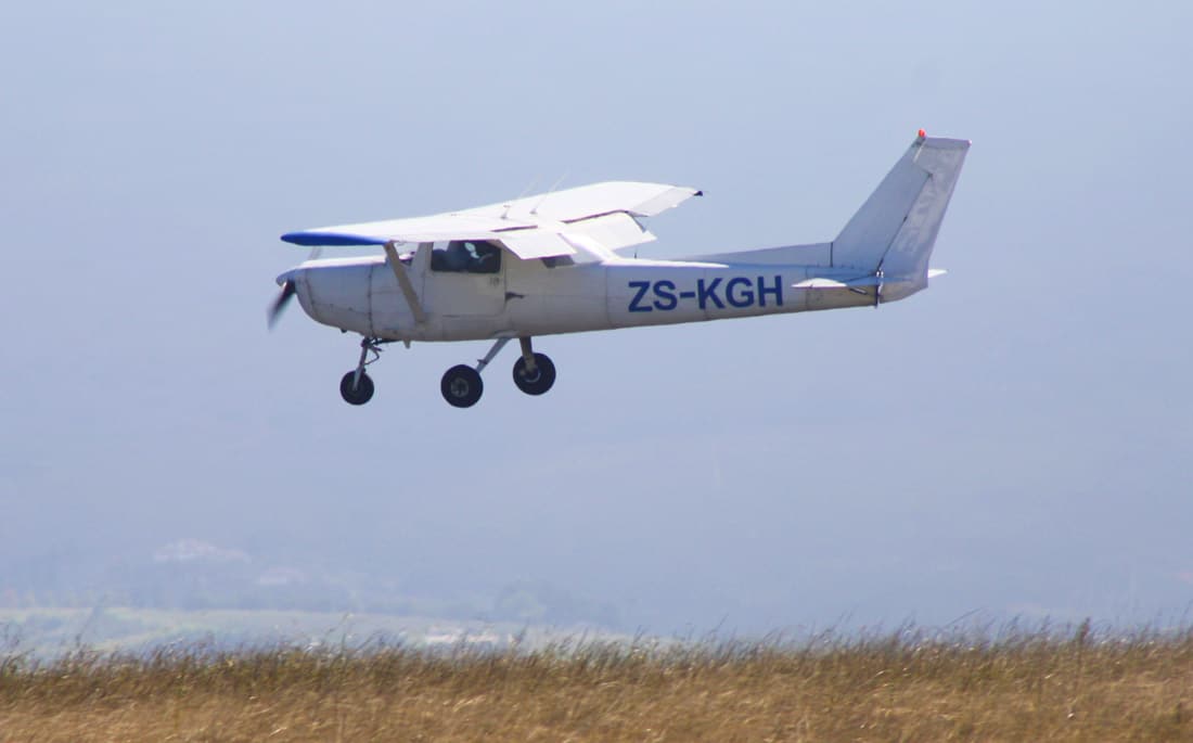 Cessna 152 flying in South Africa