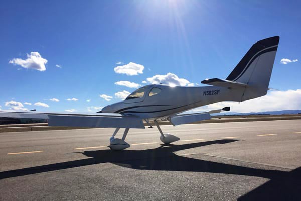 The Sun Flyer prototype on the runway