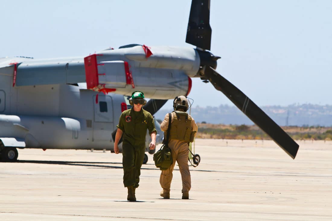 Military Serviceman on an air base - GA Groups Advise Senate Against Capping Veterans Flight Training