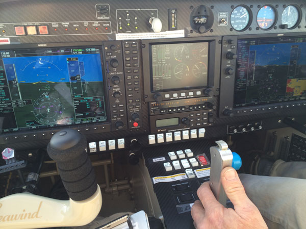 Avionics system on the Super Seawind aircraft