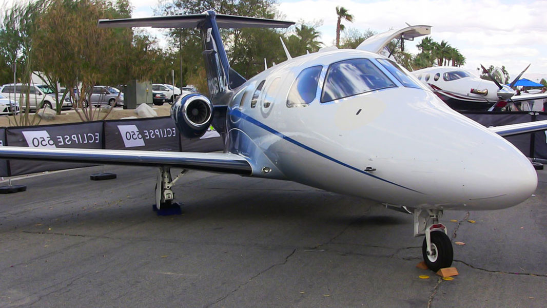 An Eclipse 550 Jet at the Flying Aviation Expo - 2016 Flying Aviation Expo Coming To Palm Springs in October