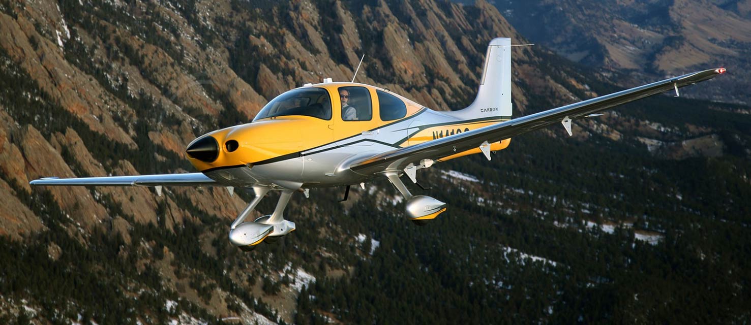 The Cirrus SR22T, Capable of being equipped with the Cirrus Perception platform